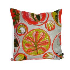 Coussin à motif de fleurs CopaCabana