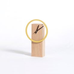 Horloge de bureau Design finition "Moutarde"