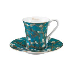 Ensemble tasse à café en porcelaine, dessin de Van Gogh