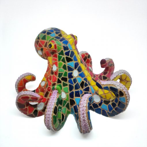 figurine de pieuvre décorative en résine