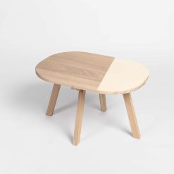 Table basse Aronde Finition ivoire
