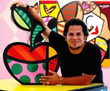 Gobelet hearts britto romero -b334300 dans Figurine Britto de Statuette  artiste sur Collection figurines