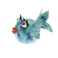 poisson bleu en céramique