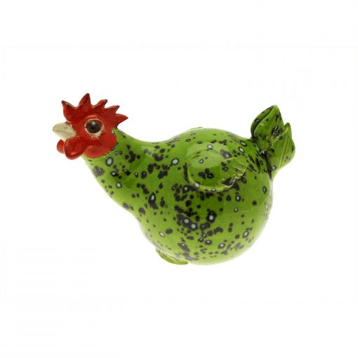 poule en céramique décorative