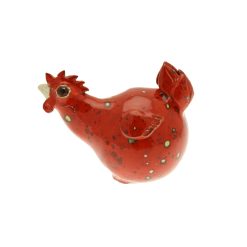 poule rouge en céramique