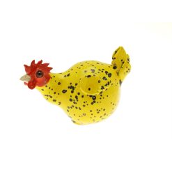 poule jaune en céramique
