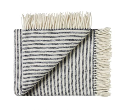 plaid rayé couleur bleu et blanc Bogo_140x240_cm
