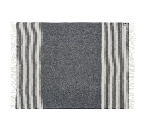 plaid rayé couleur bleu marin Bogo_140x240_cm
