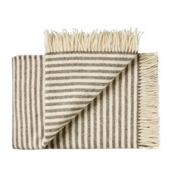 plaid rayé couleur crême Bogo_140x240_cm