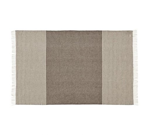 plaid à rayures couleur crême Bogo_140x240_cm