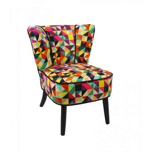 fauteuil tissu patchwork
