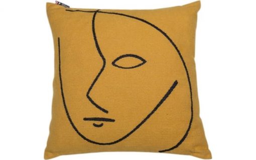 Coussin Visage style Arty de David Fussenegger