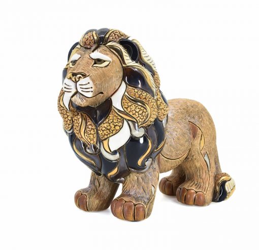 lion en céramique de rosa