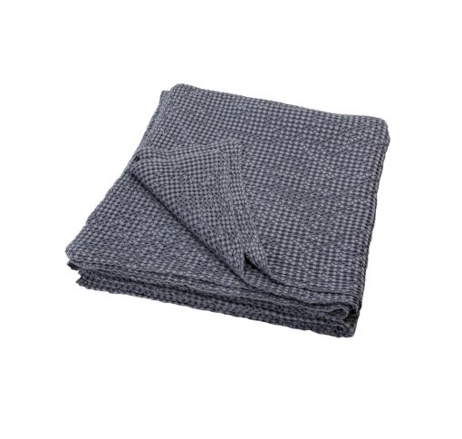 Dessus de lit 100% coton anthracite-220 x 240 cm- Vigo 25091_90_2