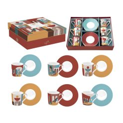 COFFRET cadeau TASSES A CAFE 10CL EN PORCELAINE