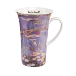 Mug  en porcelaine en taille XL pour les grands buveurs de thé. Il est aux couleurs du célèbre tableau "Les nymphéas" de Claude Monet.