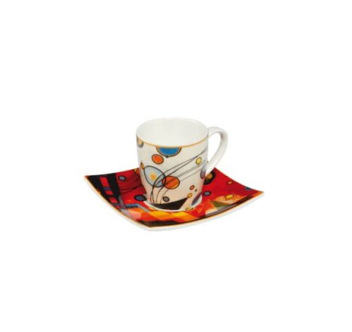 Tasse à café rouge Kandinsky