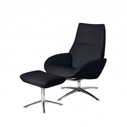 fauteuil de relaxation en cuir noir