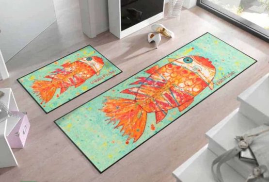 tapis funky fish kleentex