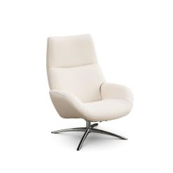 fauteuil cuir blanc design