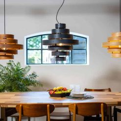 Suspension design en lamelles bois