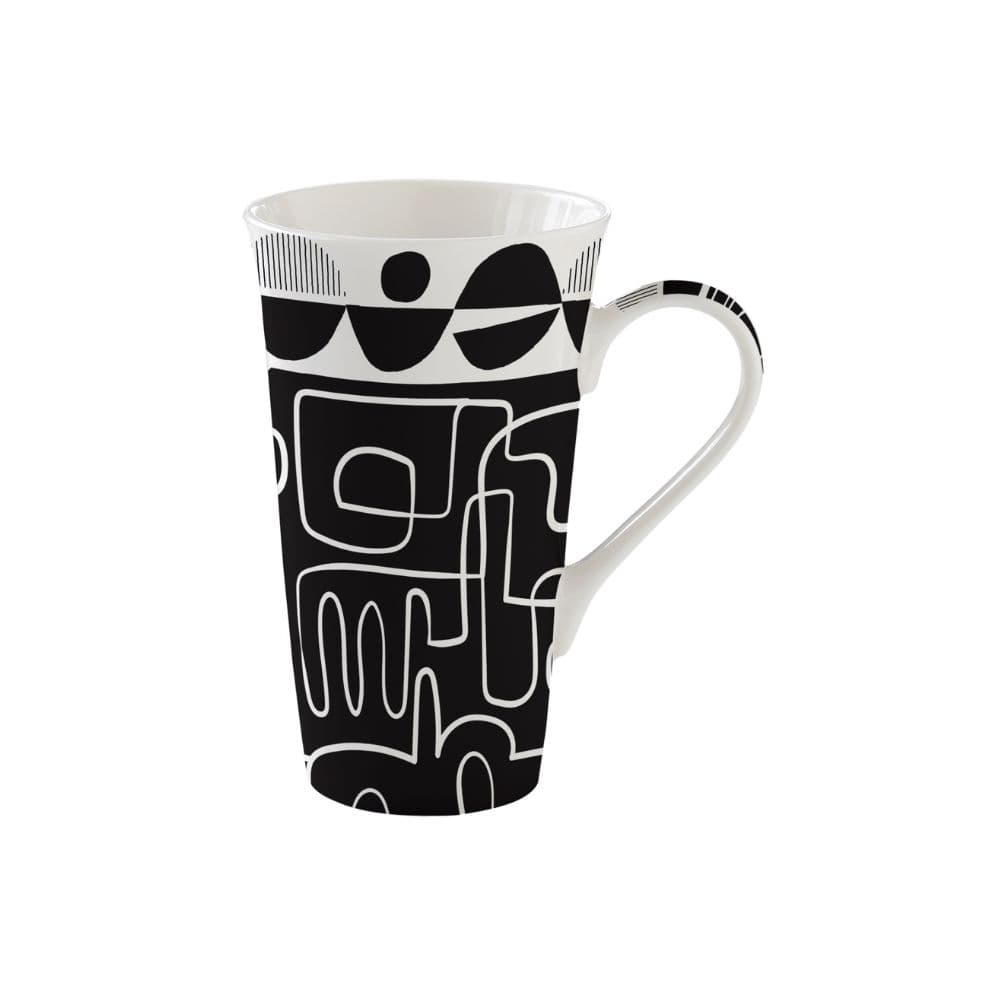 Mug XXL 60 cl en porcelaine Graffiti noir et blanc