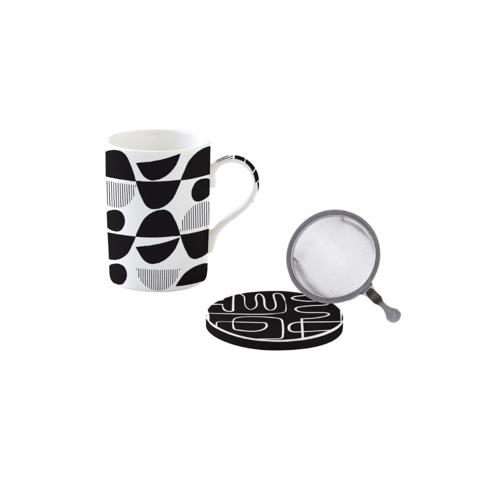 Mug XXL 60 cl en porcelaine Graffiti noir et blanc