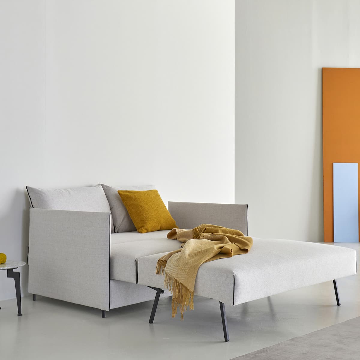 Canapé 2 places convertibles VIVIO en velours côtelé Couleur Beige