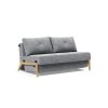 Canapé convertible style scandinave avec pied bois