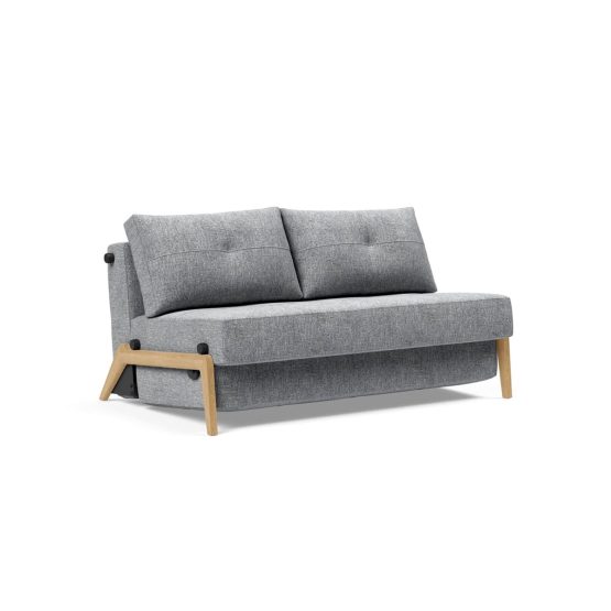 Canapé convertible style scandinave avec pied bois