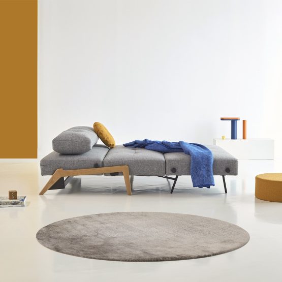 Canapé convertible style scandinave avec pied bois – Image 3
