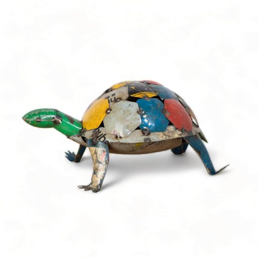 tortue décorative en métal recyclé