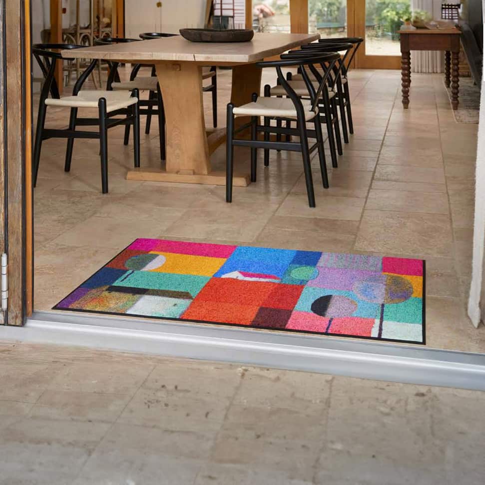 Tapis De Cuisine Antidérapant Route Verte En Bois Tapis Pour Devant Evier Absorbant, Doux Tapis
