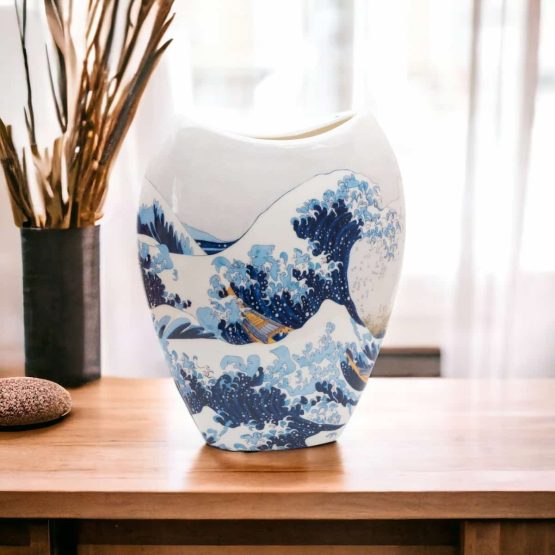 vase déco hokusai