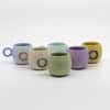 tasses espresso "pop pastel" – design moderne & ludique (x6)
