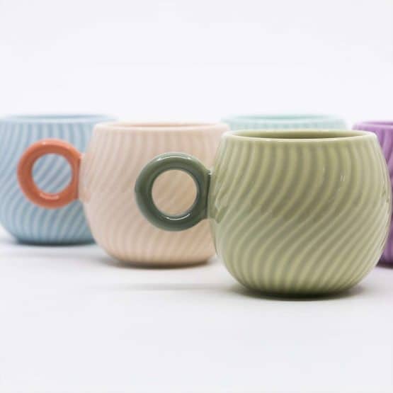 tasses a café pastel
