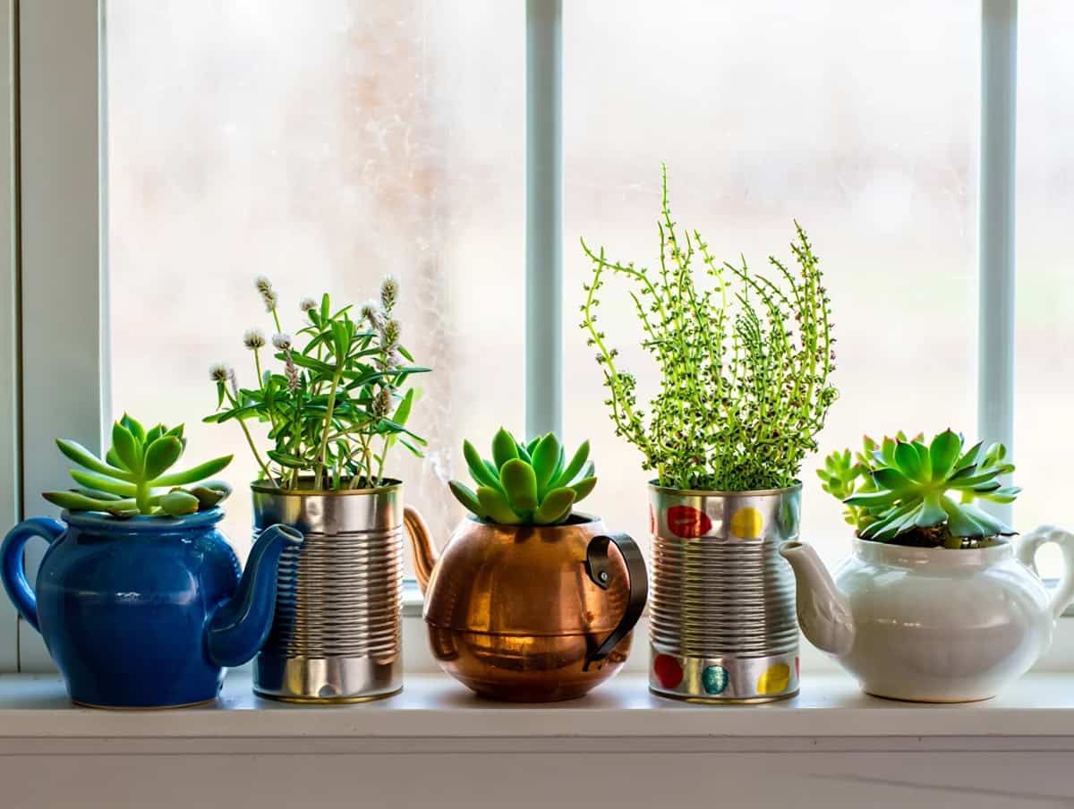 détourner des objets du quotidien comme vases décoration 