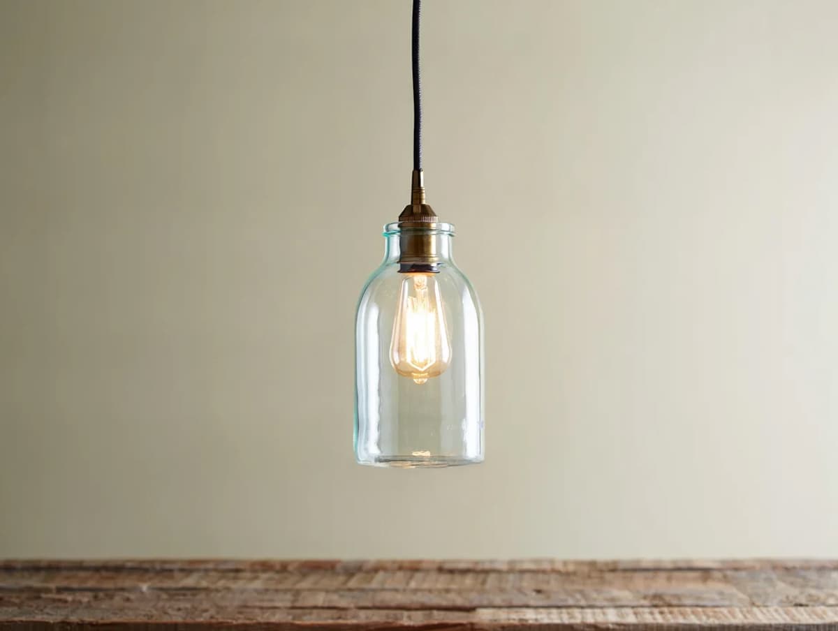 idée originale équiper de vieilles bouteilles en verre en luminaire