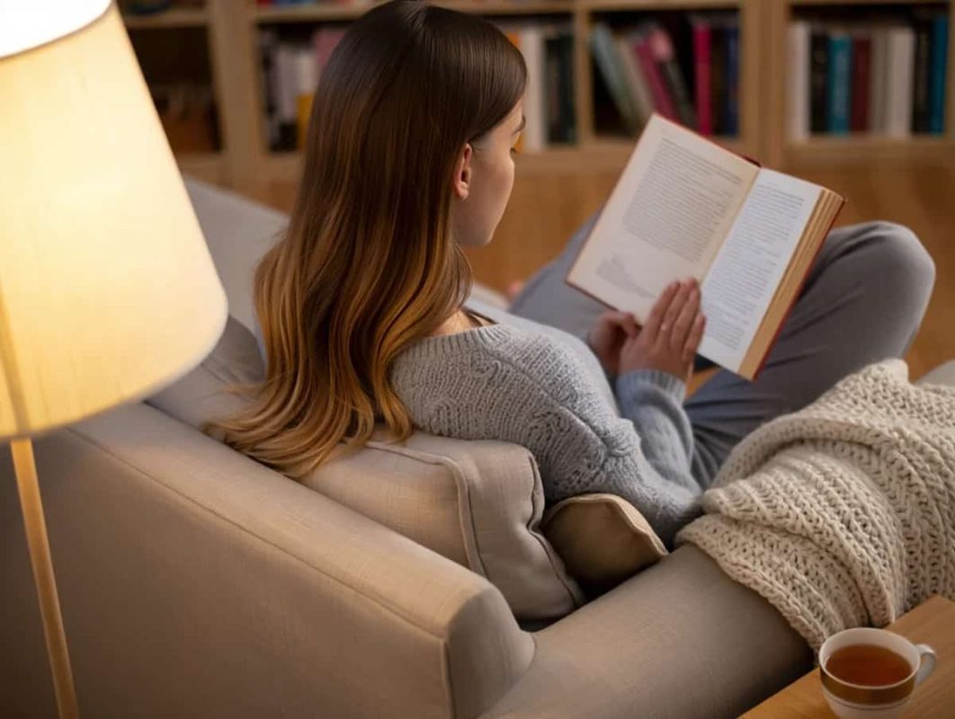 un coin lecture cosy
