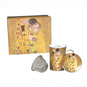Mug tisanière avec filtre "Le Baiser" de Klimt