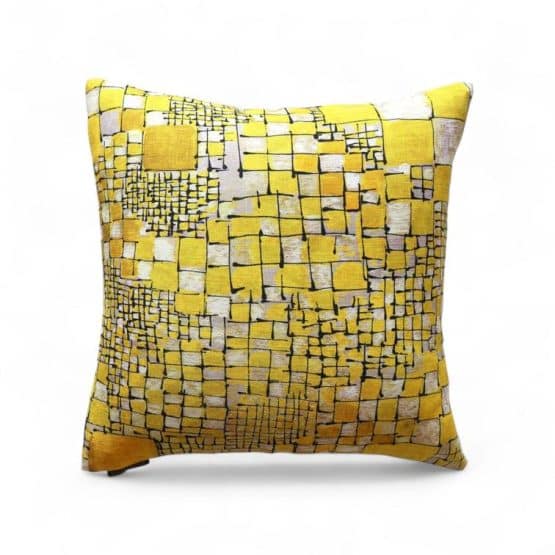 Coussin jaune Rubiscube de Lalie Design – Image 3