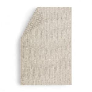Plaid effet tricot en coton doux en 135 x 200 cm