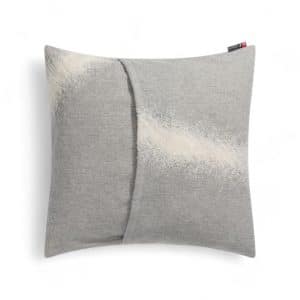 Verso coussin design gris pour canapé motif géométrique en 50 x 50 cm
