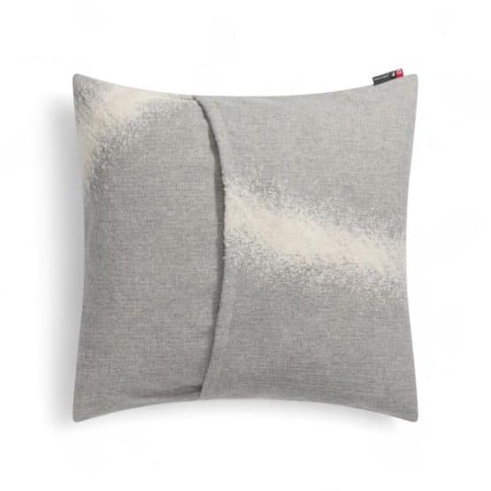 Verso coussin design gris pour canapé motif géométrique en 50 x 50 cm
