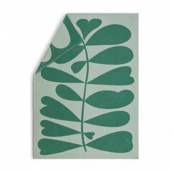Grand Jeté de Canapé Décoratif Motif Feuilles vert- 140x200 cm