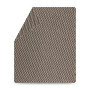 Plaid chaud gris en laine recyclée à chevrons