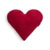 Coussin rouge cœur en coton super doux