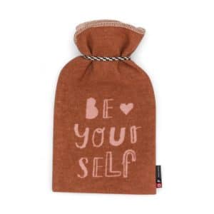 Verso bouillotte terracotta "Be yourself"