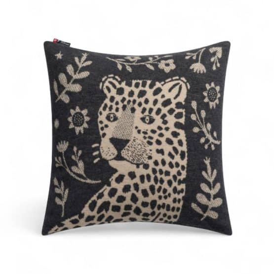 Coussin Léopard en Coton déhoussable 50 x 50 cm - toucher doux