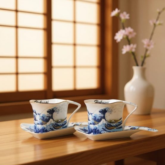 duo de tasse à café Hokusai